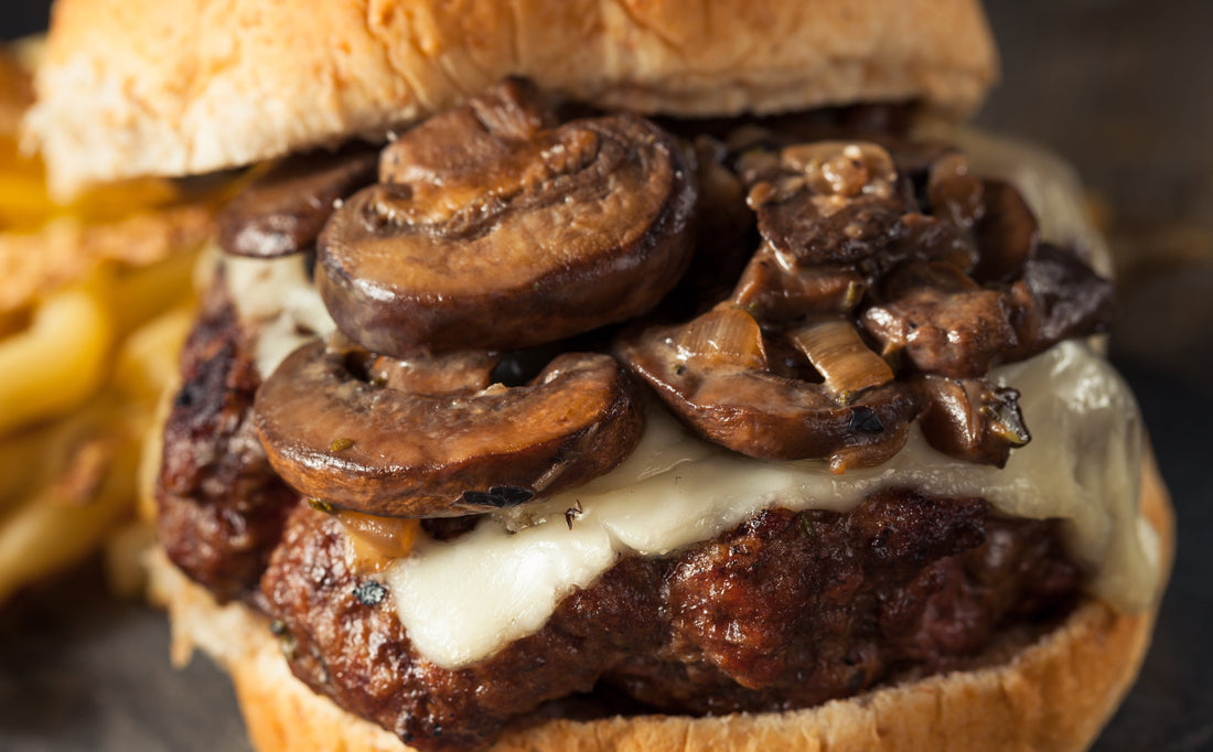 Mushroom Burger - Healthy Eating - Mushrooms - Functional Mushrooms  - Nootropics - Adaptogens - Health benefits - Holistic Wellness  - Troomy Nootropics in Whittier, CA