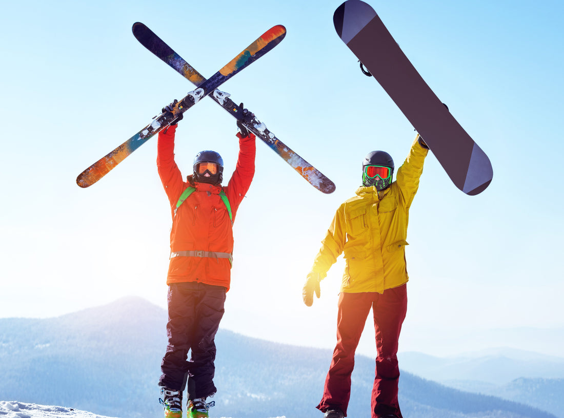 Skiing and Winter Sports - Two People Doing Winter Sports - Snowboarding - Energy - Endurance - Troomy Nootropics in Whittier, CA