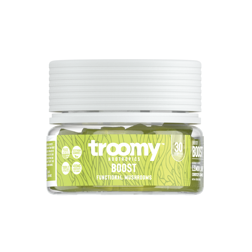 Boost - Cordyceps - Lemon Lime - Energy Support - 30ct Gummy Jar - Troomy Nootropics in Whittier, CA