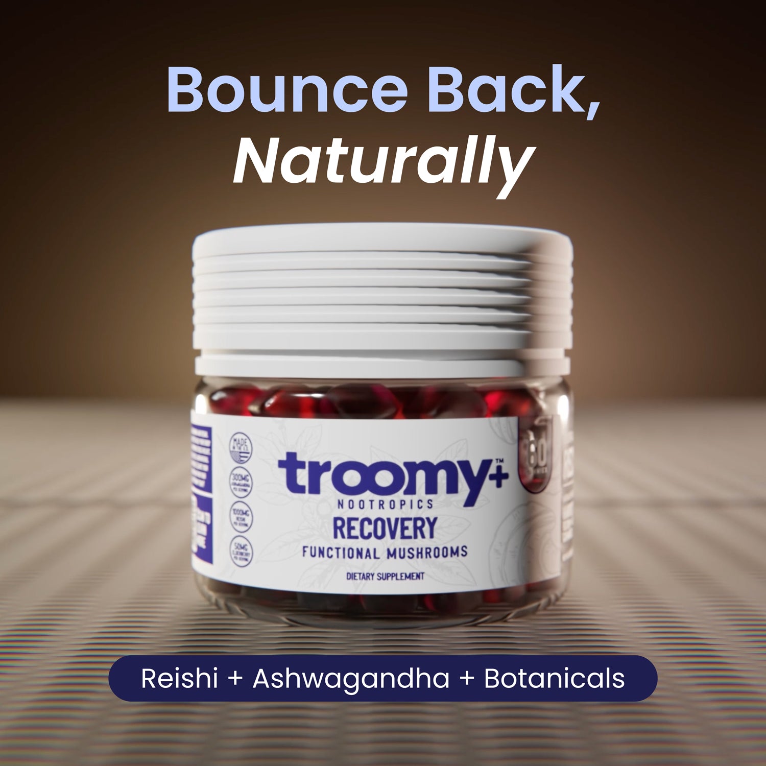 Recovery: Reishi Mushroom Gummies with Ashwagandha