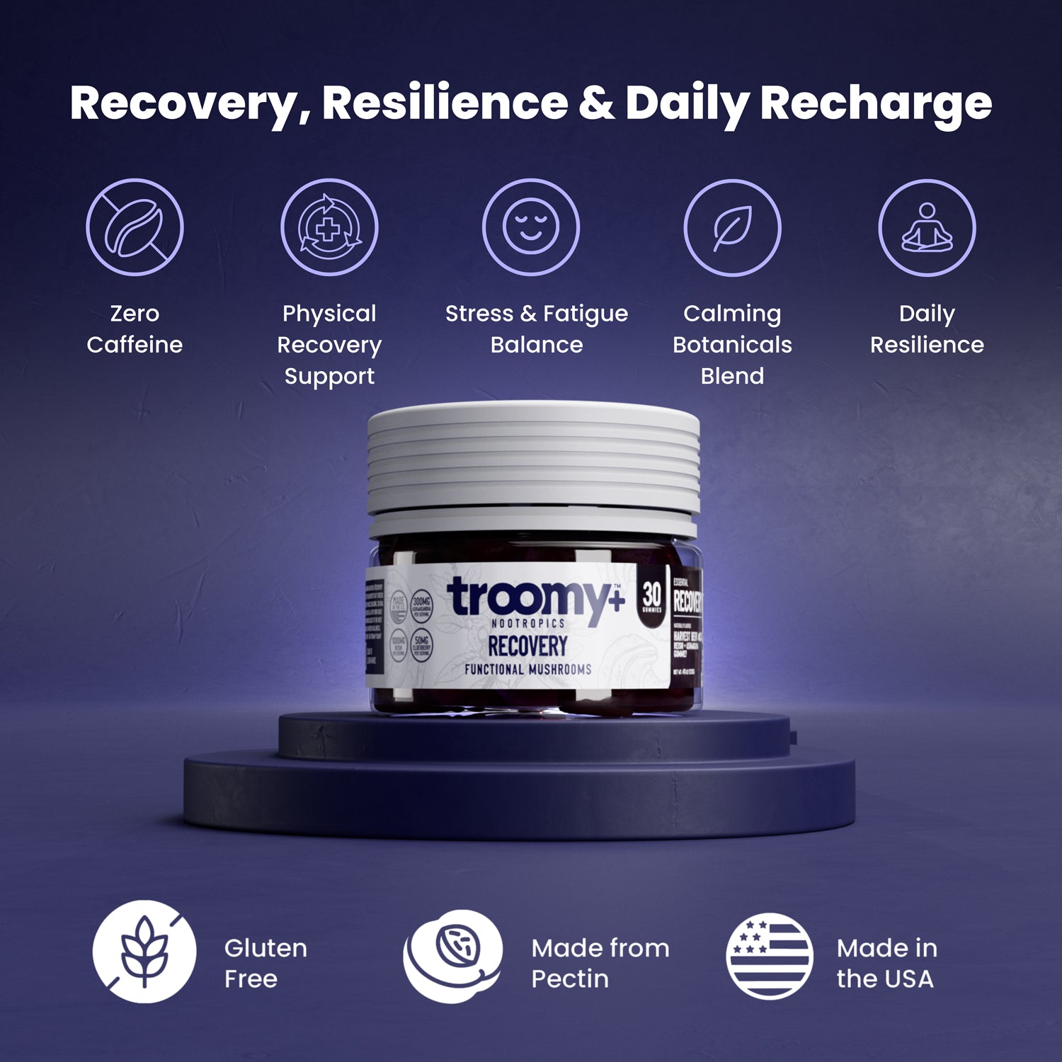 Recovery: Reishi Mushroom Gummies with Ashwagandha