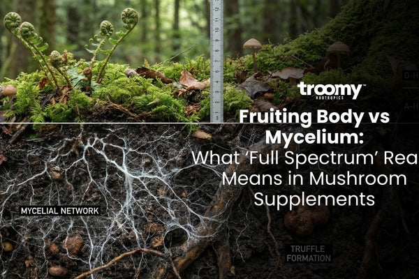 fruiting body vs mycelium