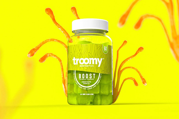 Boost Cordyceps Gummies - Lemon Lime Energy Support - 60ct Jar - Troomy Nootropics in Whittier, CA