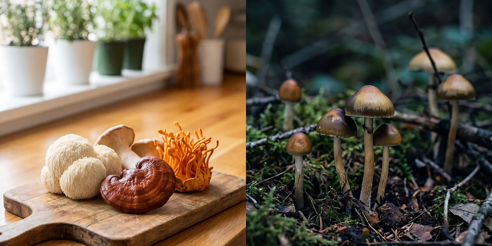 Functional vs. Psychedelic  Mushrooms