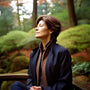 Woman Looking Peaceful in Forest - Calming Supplements - Gummies for Stress 