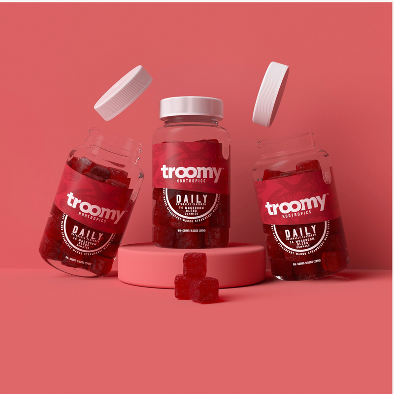 Holiday Deals - Troomy Products - Functional Products -  Holistic Wellness -  Energy - Sleep - Mood Balance - Brain Health - Lion’s Mane - Reishi - Cordyceps - Gummies - Troomy Nootropics in Whittier, CA