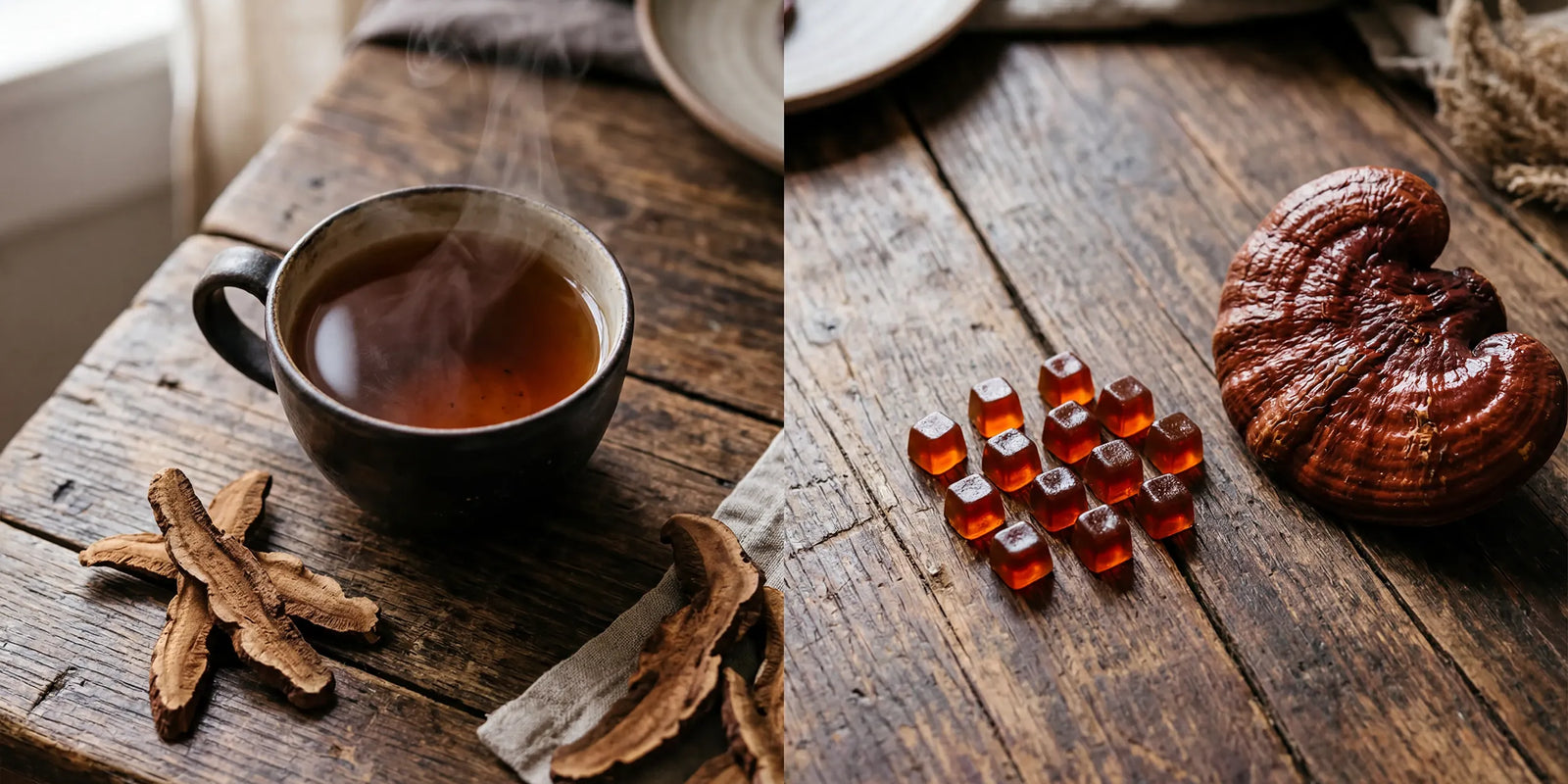 Reishi Mushroom Tea vs Gummies