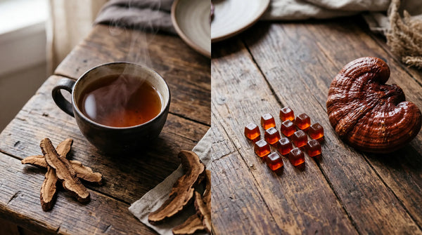 Reishi Mushroom Tea vs Gummies