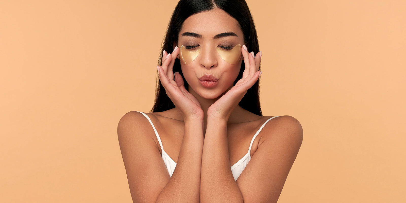 Shine - Tremella and Biotin - White Peach Pomegranate - Skin Glow - Woman Applying Skincare Products - Troomy Nootropics in Whittier, CA