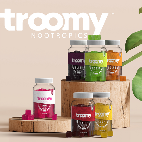 Troomy Products - Functional Products -  Holistic Wellness -  Energy - Sleep - Mood Balance - Brain Health - Lion’s Mane - Reishi - Cordyceps - Gummies - Troomy Nootropics in Whittier, CA