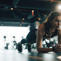 Woman Does Plank Workout in Gym - Functional Mushrooms  - Troomy Nootropics in Whittier, CA