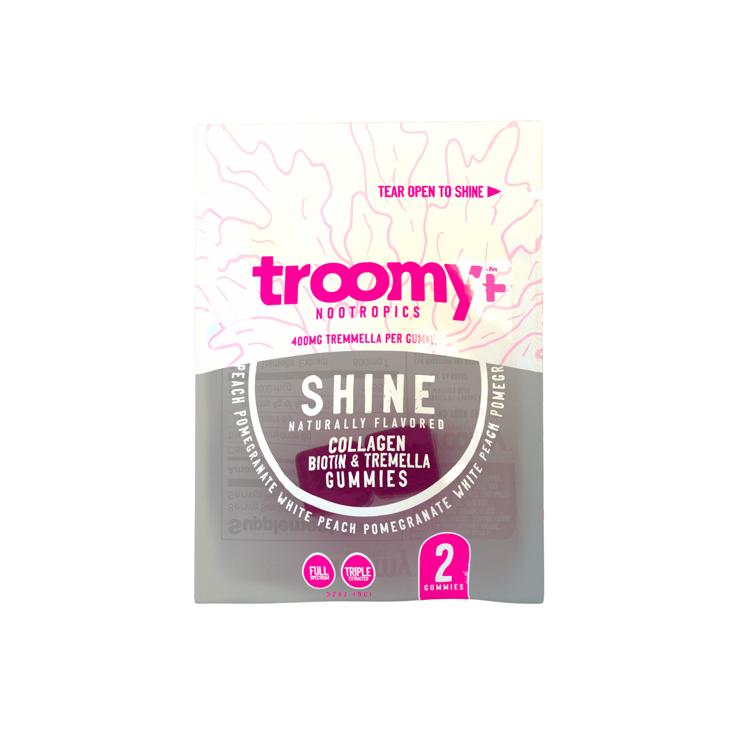 Shine: Tremella + Biotin + Collagen Gummies (2-Pack)
