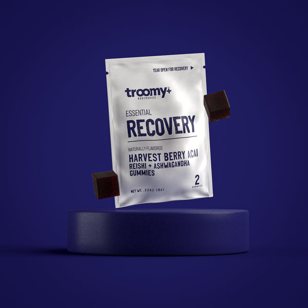 Recovery - Reishi and Ashwagandha - Berry Acai - Muscle Recovery Blend - 2ct Gummy Pouch - Troomy Nootropics in Whittier, CA