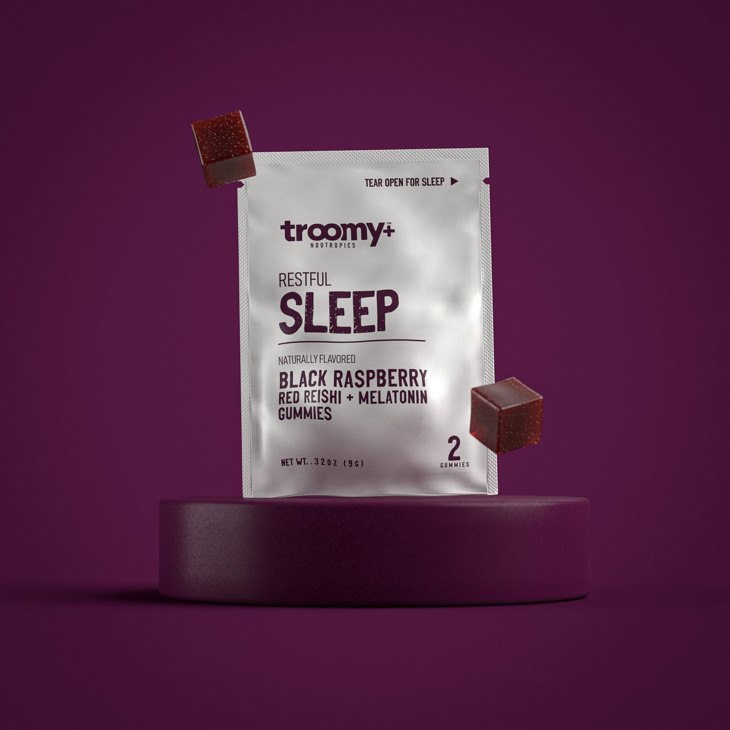 Sleep: Reishi + Melatonin Gummies