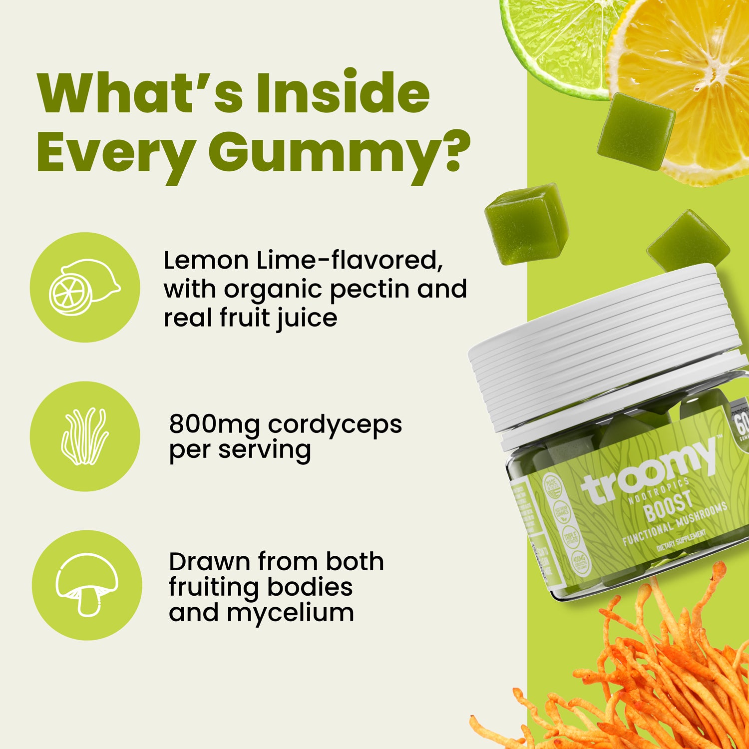 Boost: Cordyceps Mushroom Gummies