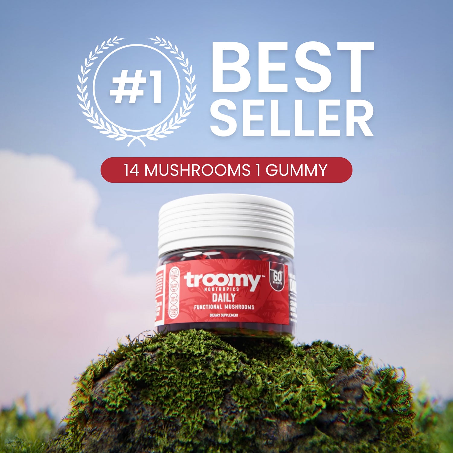 Daily: 14 Mushroom Blend Gummies