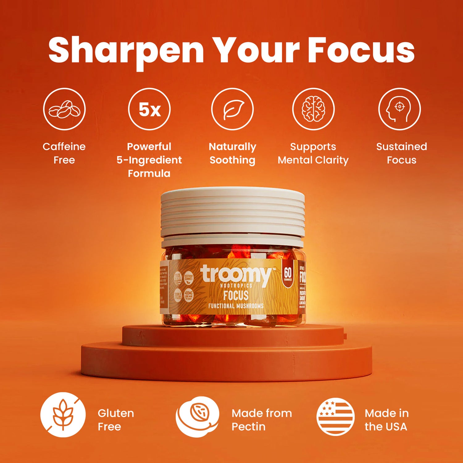 Focus: Lion's Mane Mushroom Gummies