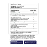 Recovery - Reishi and Ashwagandha - Berry Acai - Muscle Recovery - Supplement Facts Panel - Troomy Nootropics in Whittier, CA