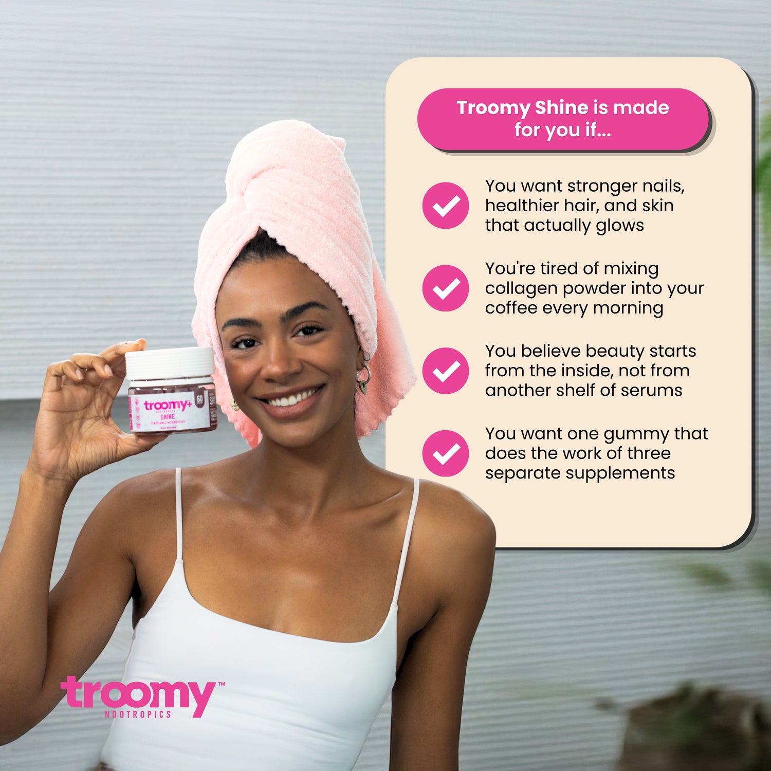 Shine: Tremella Mushroom Gummies with Biotin & Collagen