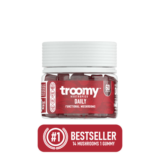 Daily - 14 Mushroom Blend - Strawberry Mango - Health Support Supplement - #1 Nootropic Bestseller - Troomy Nootropics in Whittier, CA