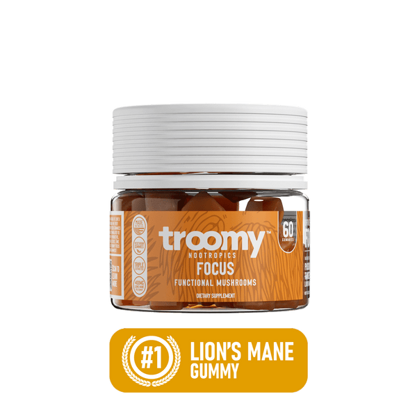 Focus - Lion’s Mane - Tangerine Passionfruit - Mental Clarity - #1 Lion's Mane Gummy - Troomy Nootropics in Whittier, CA