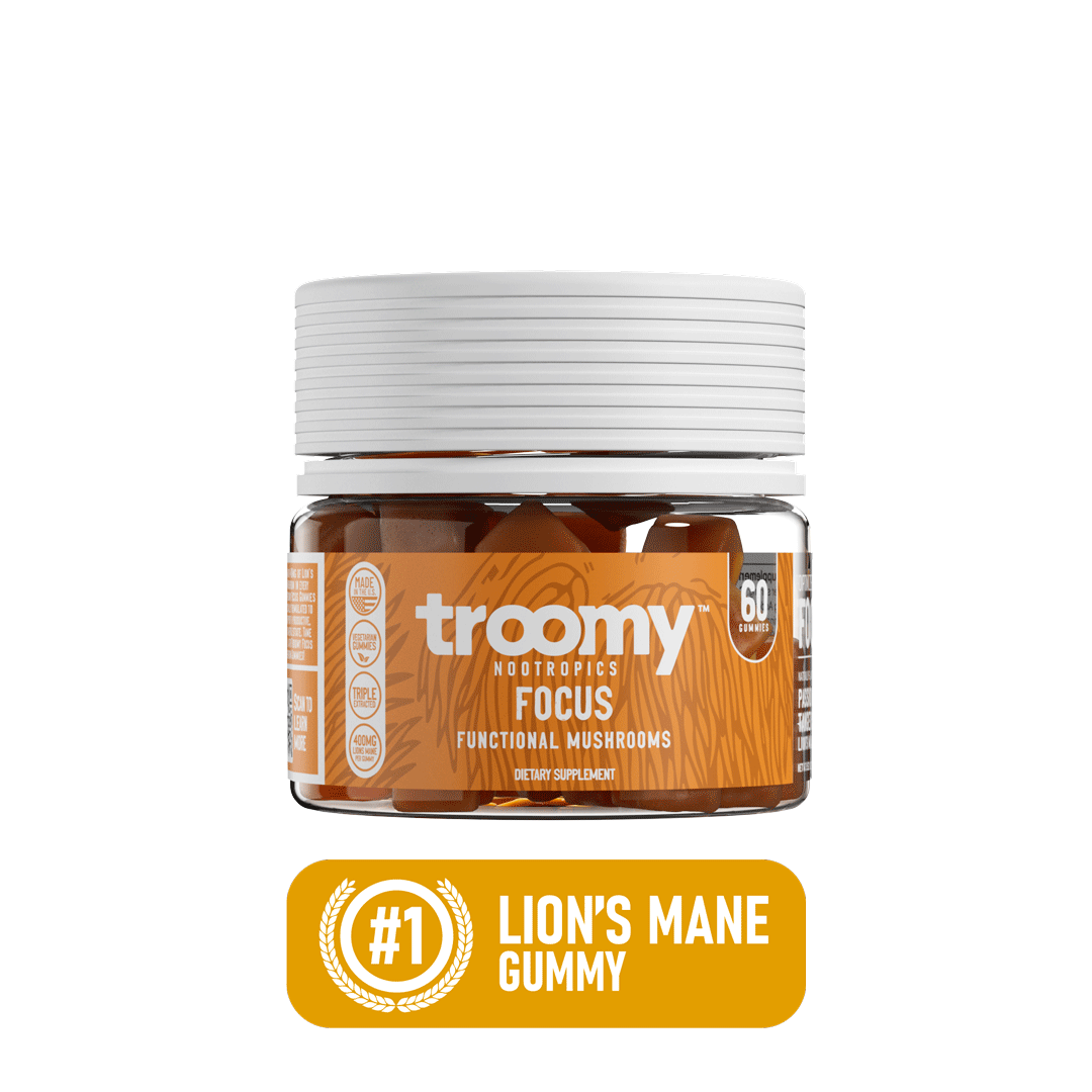Focus - Lion’s Mane - Tangerine Passionfruit - Mental Clarity - #1 Lion's Mane Gummy - Troomy Nootropics in Whittier, CA