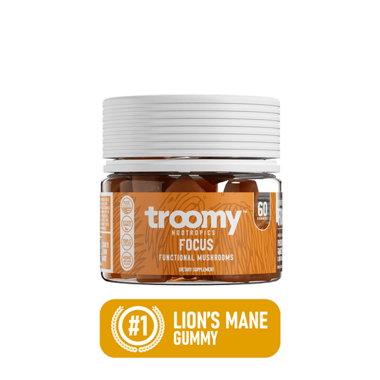 Focus - Lion’s Mane - Tangerine Passionfruit - Mental Clarity - #1 Lion's Mane Gummy - Troomy Nootropics in Whittier, CA
