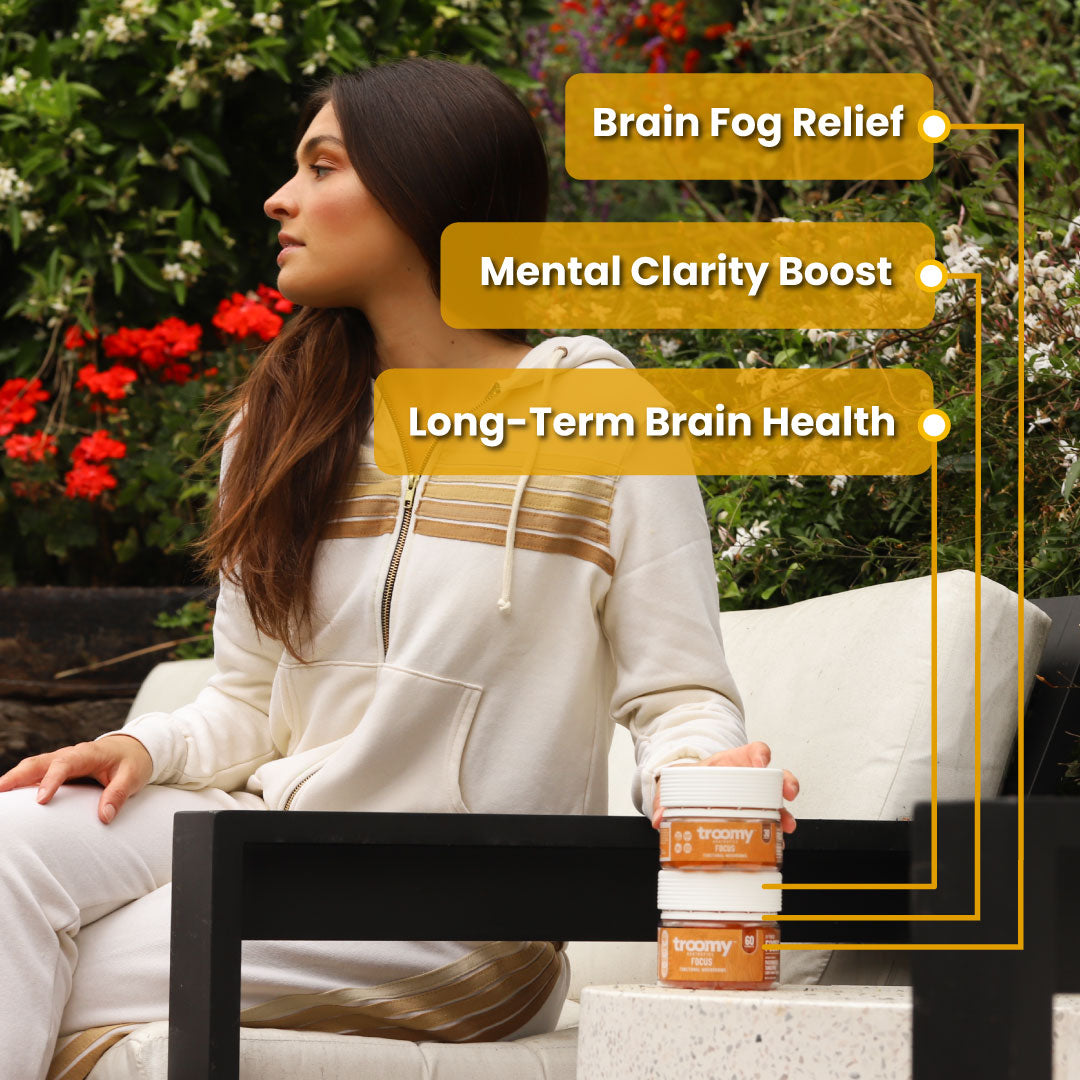 Focus - Lion’s Mane - Tangerine Passionfruit - Mental Clarity - Lifestyle Image Outdoors - Troomy Nootropics in Whittier, CA 