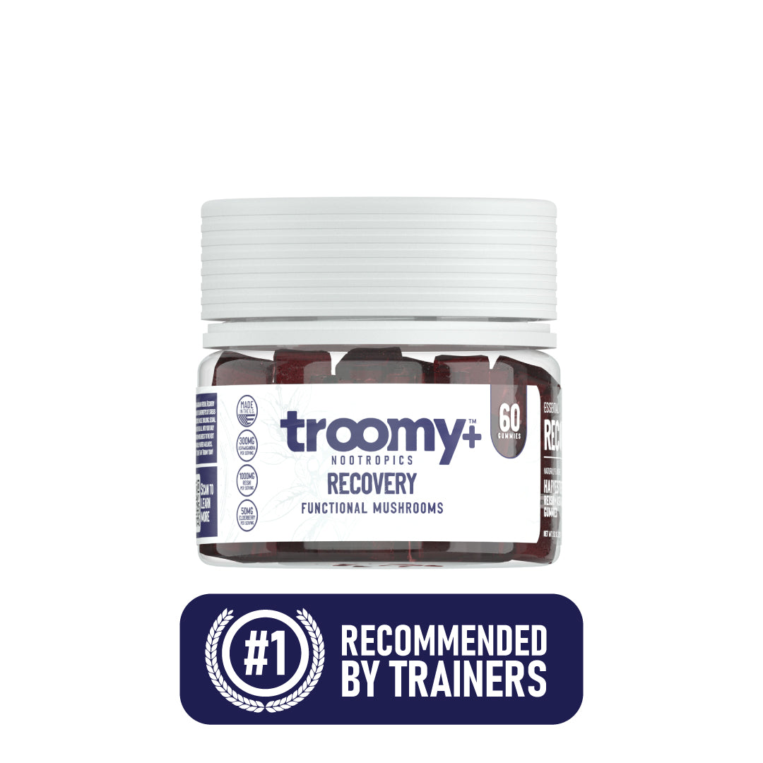Recovery - Reishi and Ashwagandha - Berry Acai - Post Workout Blend - Recommended by Trainers Badge - Troomy Nootropics in Whittier, CA
