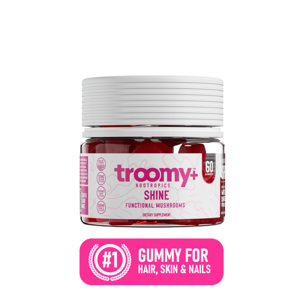 Shine Beauty Gummies - Tremella + Biotin for Skin and Hair - #1 Gummy - Troomy Nootropics in Whittier, CA