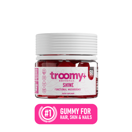 Shine Beauty Gummies - Tremella + Biotin for Skin and Hair - #1 Gummy - Troomy Nootropics in Whittier, CA