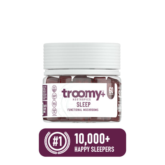 Sleep - Reishi and Melatonin - Black Raspberry - Calm Sleep Supplement - 10,000 Happy Sleepers Badge - Troomy Nootropics in Whittier, CA
