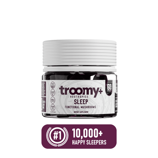 Sleep - Reishi and Melatonin - Black Raspberry - Calm Sleep Supplement - 10,000 Happy Sleepers Badge - Troomy Nootropics in Whittier, CA