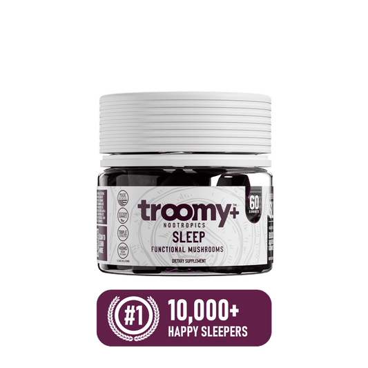 Sleep - Reishi and Melatonin - Black Raspberry - Calm Sleep Supplement - 10,000 Happy Sleepers Badge - Troomy Nootropics in Whittier, CA